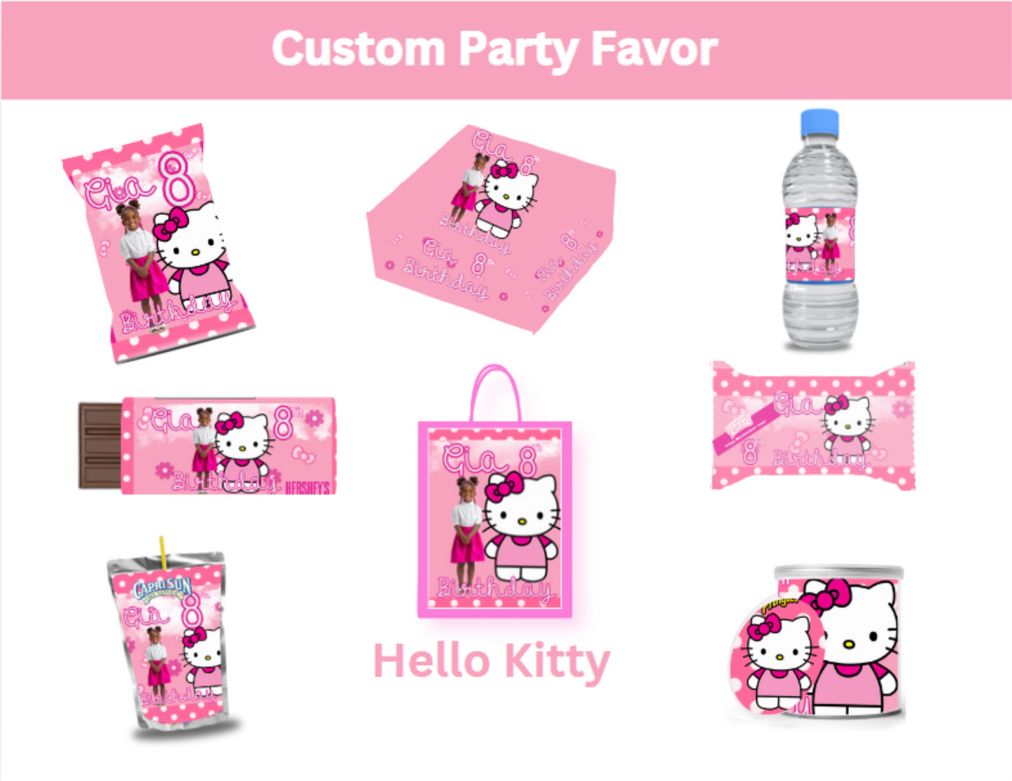 Party Favors Box - Customized - Hello Kitty (Min Order Qty - 8)
