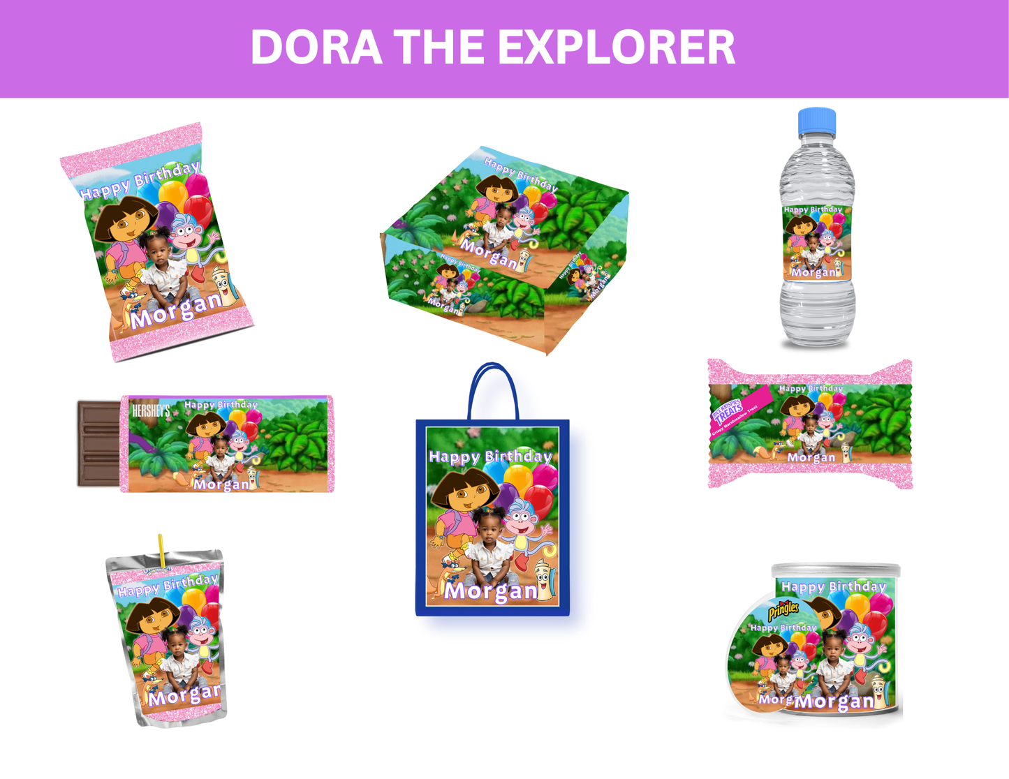 Party Favors Box - Customized - Dora The Explorer (Min Order Qty - 8)