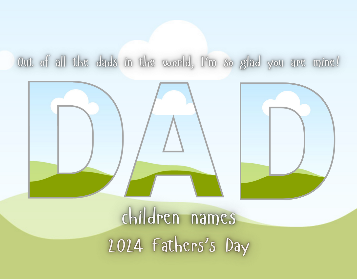 DAD Frame Digital Template
