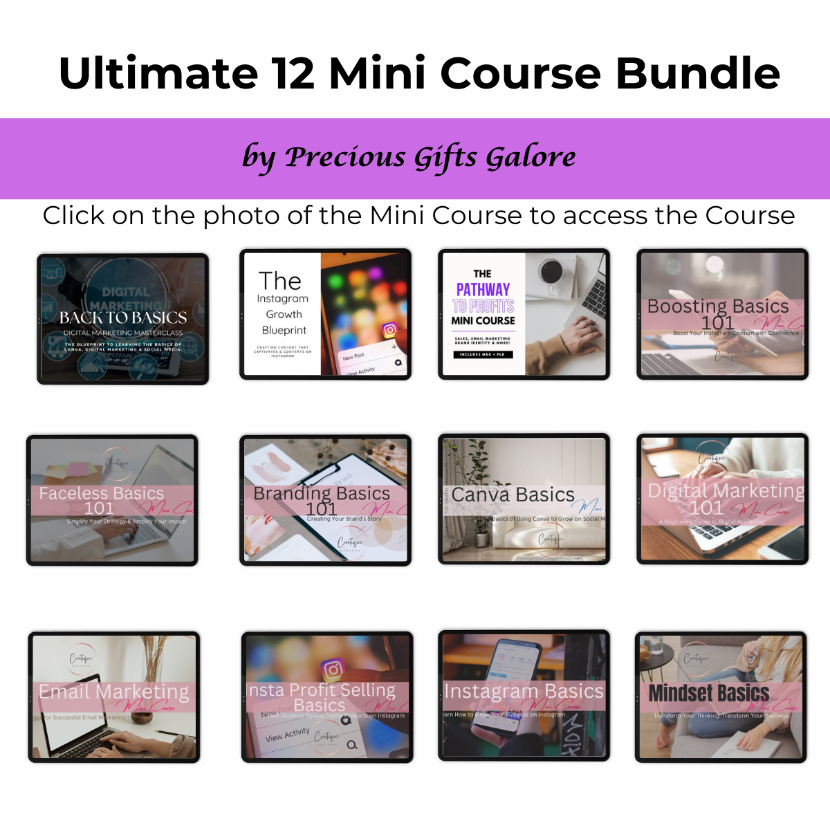 The Ultimate 12 Mini Course Basics Bundle