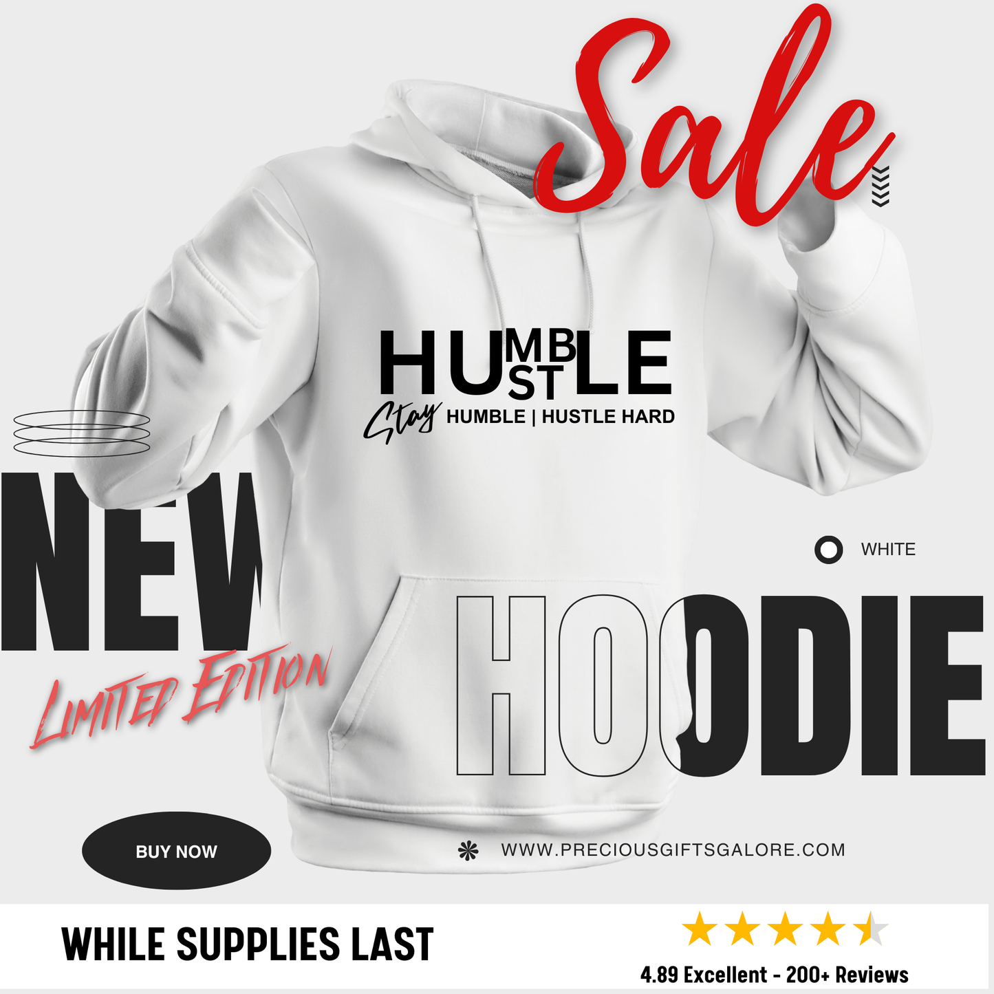 Stay Humble/Hustle Hard Sweatshirt