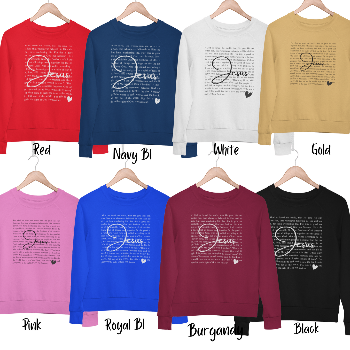 Jesus with Bible Verses Sweatshirt