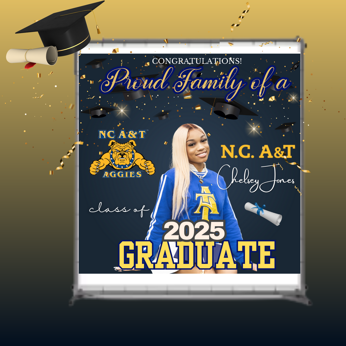 Personalized Banner 8ft x 8 ft