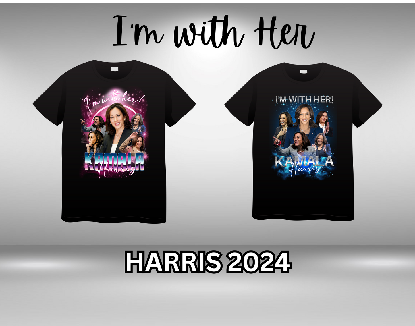 Kamala Harris - I'm With Her (Pink/Blue)