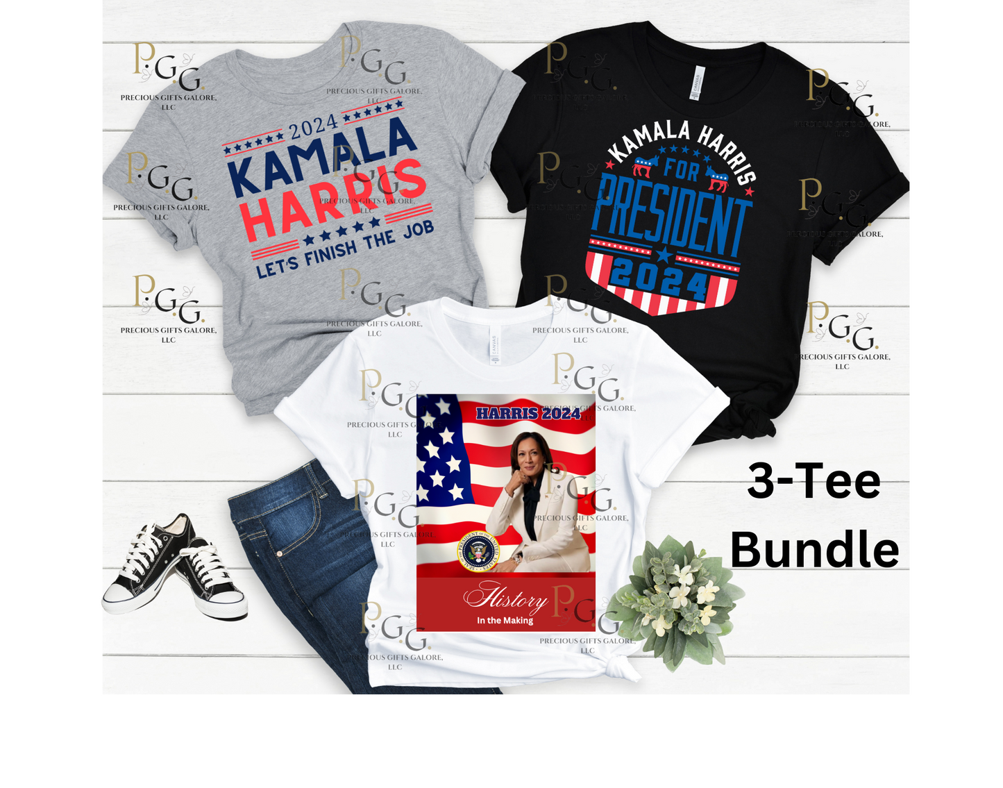 Kamala Harris - 3 Tee Bundle