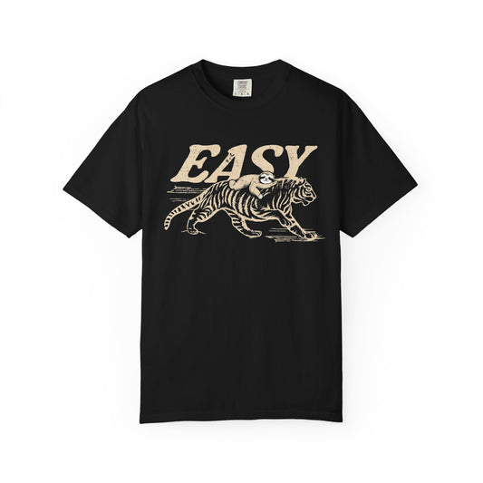 Easy Tiger with Sloth T-Shirt — Vintage Tiger Graphic Tee