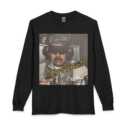 Captured Photo Tee — Retro Police Mugshot Long Sleeve Shirt