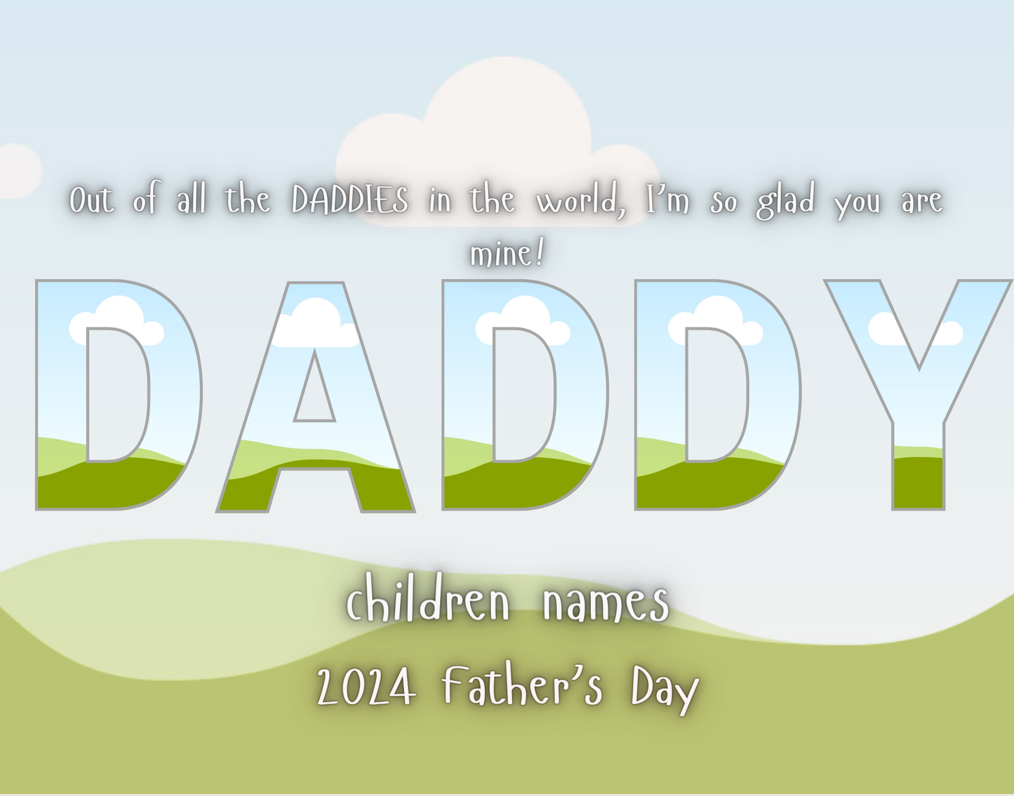 Custom Father's Day Frame Bundle Template