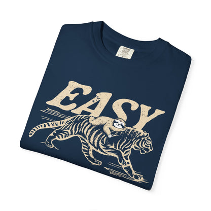 Easy Tiger with Sloth T-Shirt — Vintage Tiger Graphic Tee