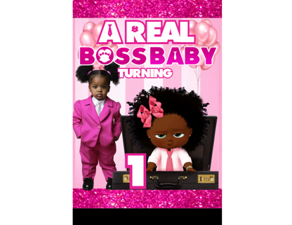 Party Favors Box - Customized - BossBaby Girl - (Min Order Qty - 8)