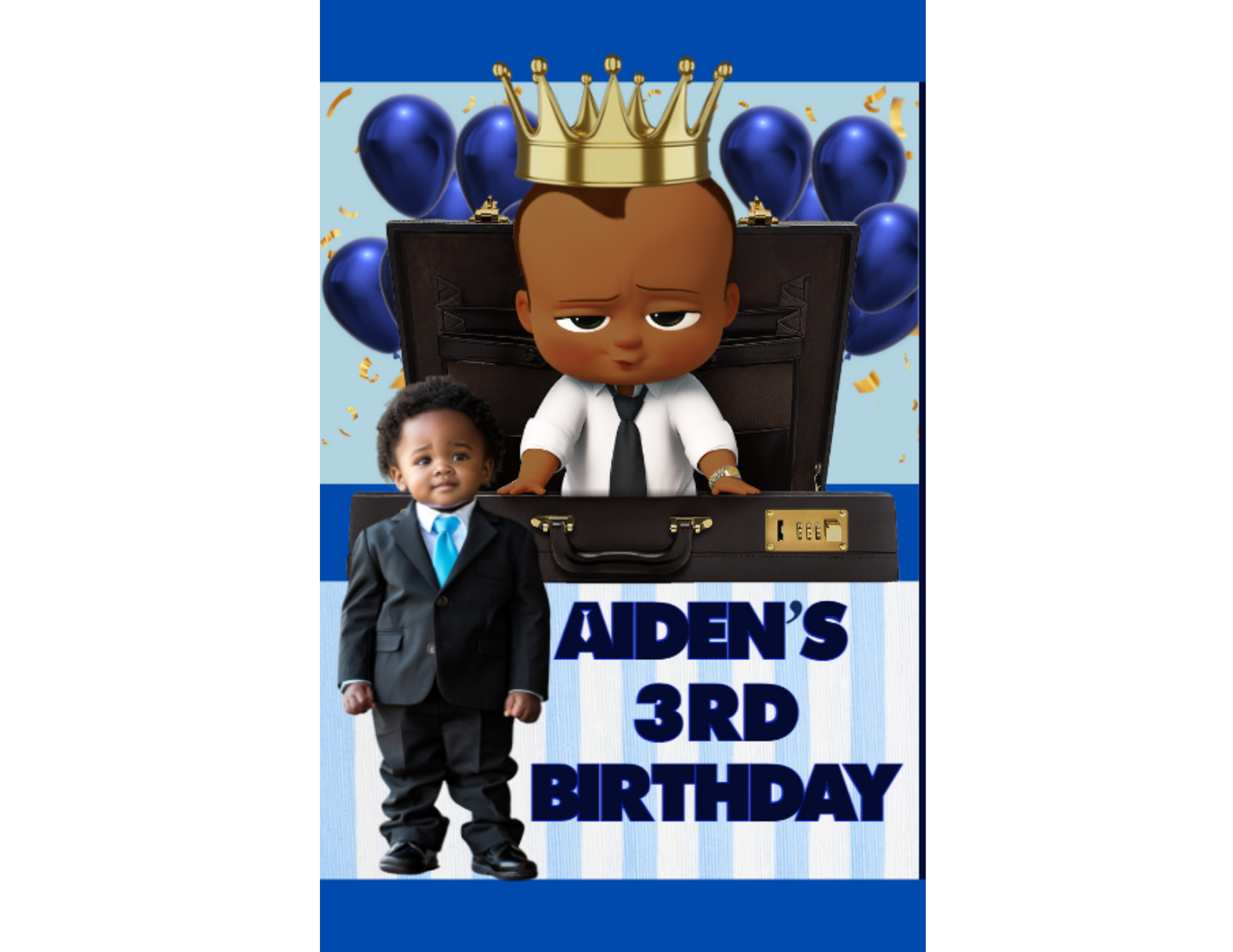 Party Favors Box - Customized - BossBaby Boy - (Min Order Qty - 8)