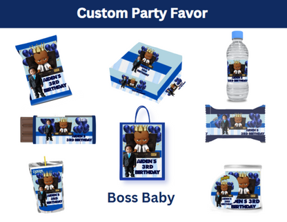 Party Favors Box - Customized - BossBaby Boy - (Min Order Qty - 8)