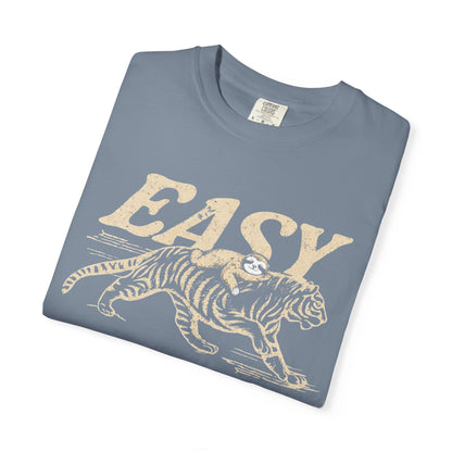 Easy Tiger with Sloth T-Shirt — Vintage Tiger Graphic Tee