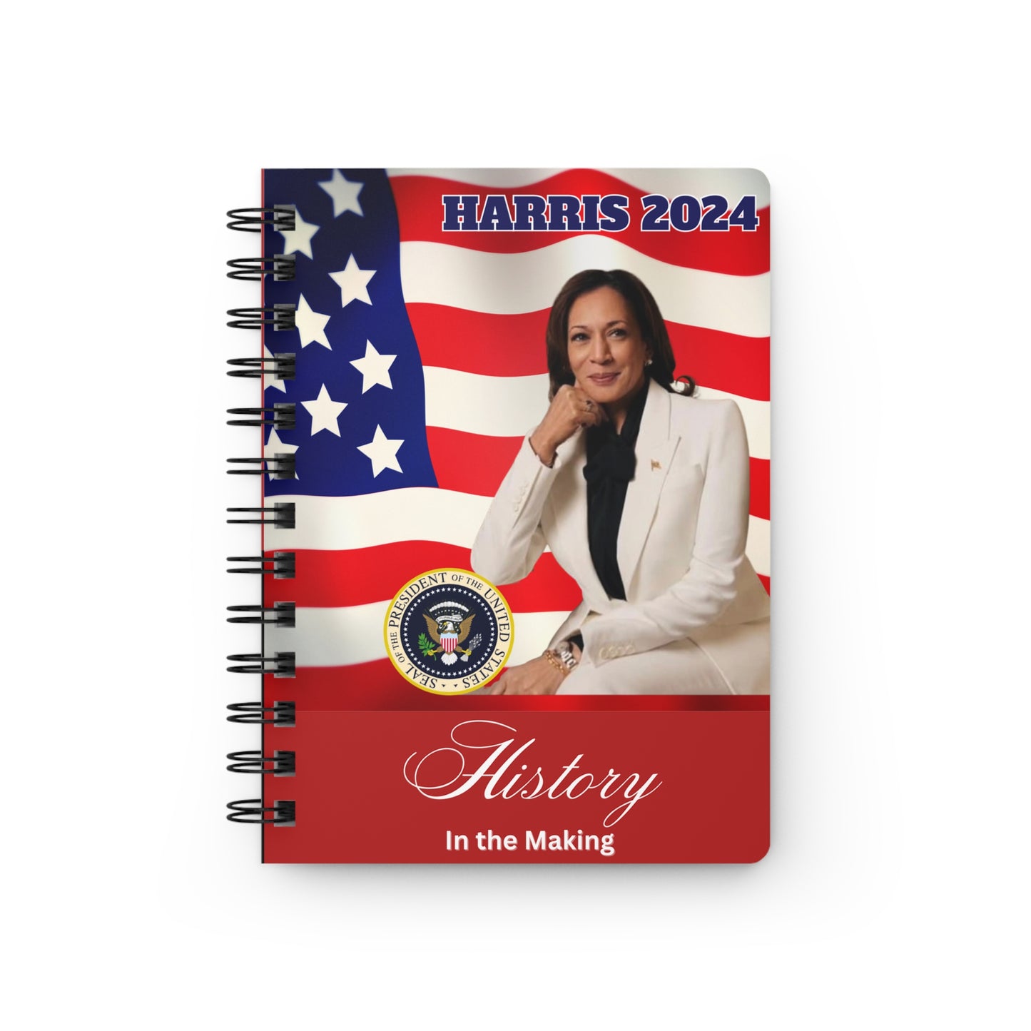 Kamala Harris Spiral Journal