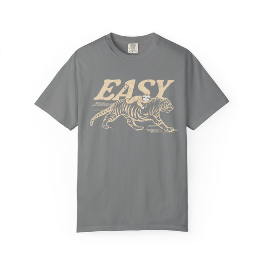 Easy Tiger with Sloth T-Shirt — Vintage Tiger Graphic Tee