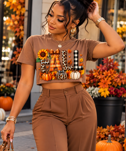 Fall Tee - Thankful - Grateful -  Blessed