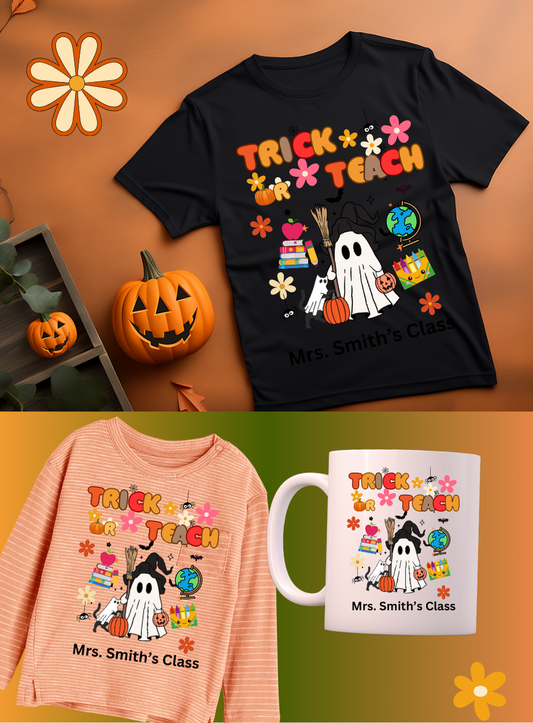 Trick or Teach Halloween Design