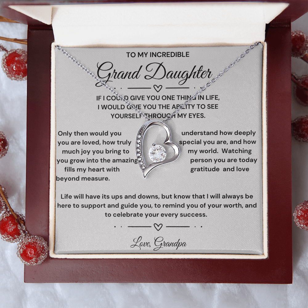 Grand Daughter Heart Necklace