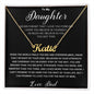 Name Necklace to Daughter From Dad