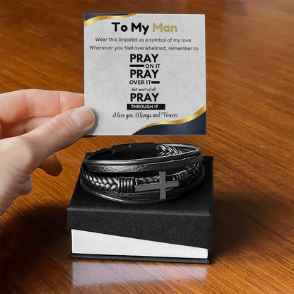 Men's Cross Bracelet