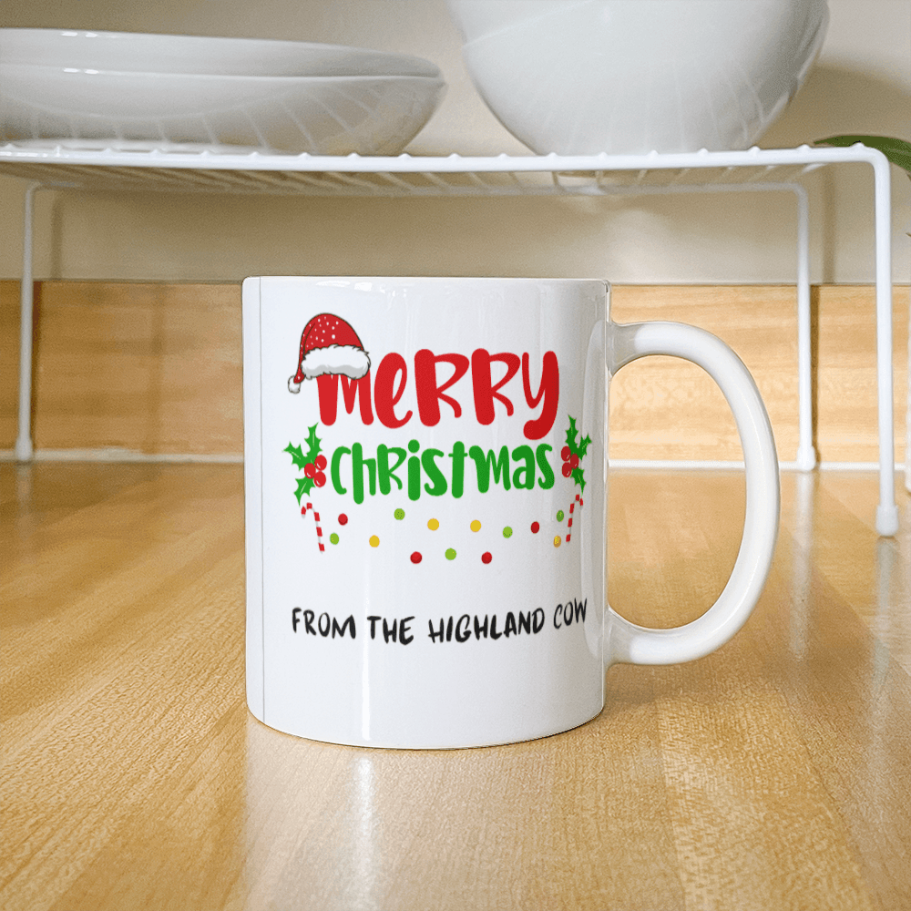 Highland Cow Mug - Christmas