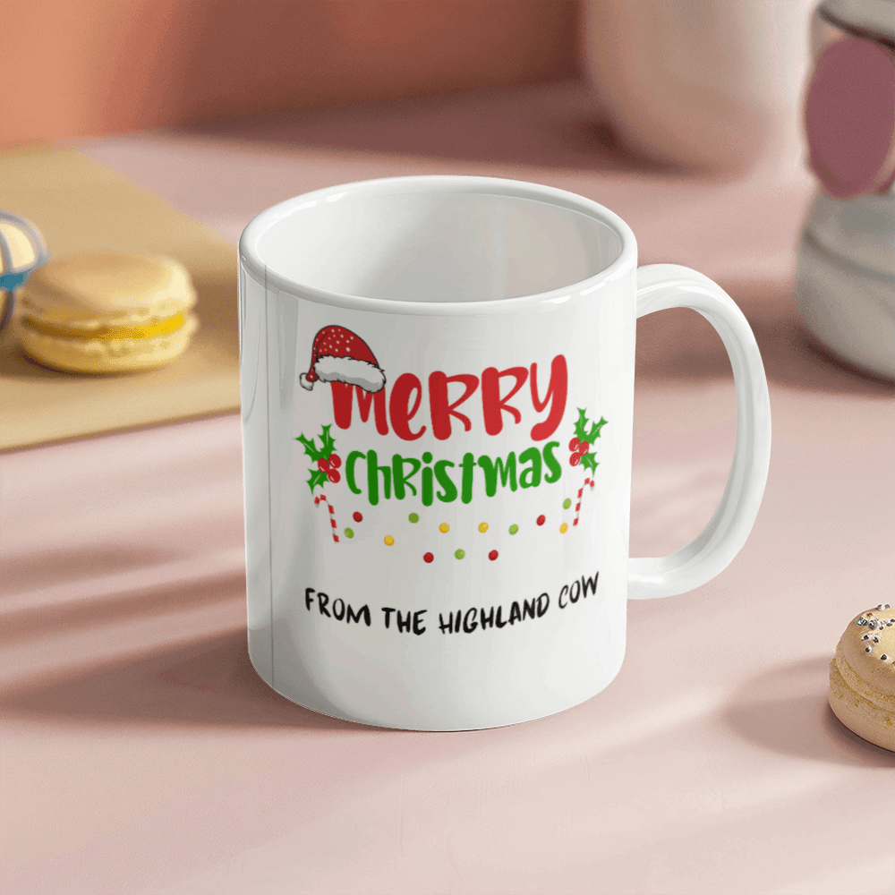 Highland Cow Mug - Christmas