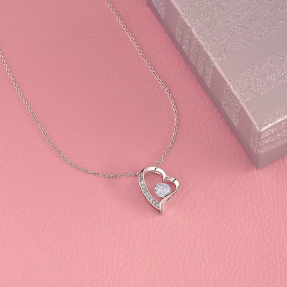 Too My Boo Heart Shaped Necklace for Daughter