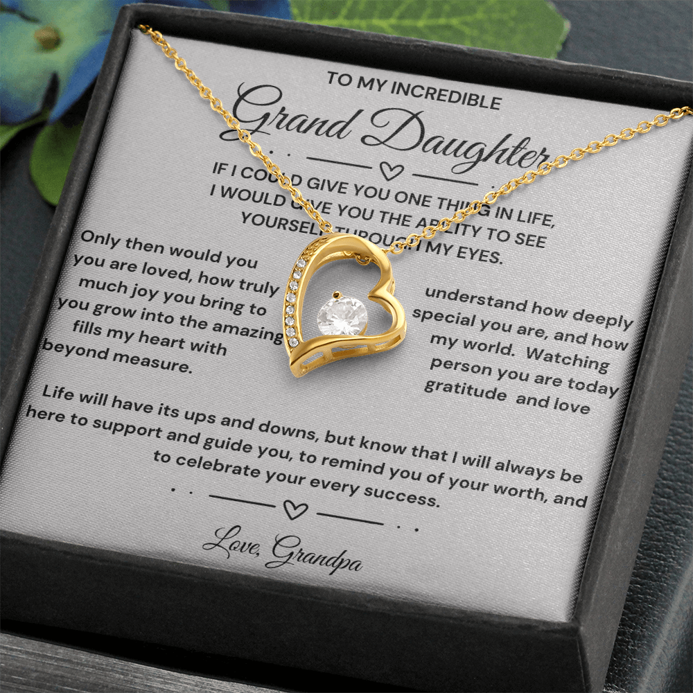 Grand Daughter Heart Necklace