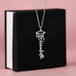 Graduation Cap Custom Name Necklace