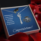 Graduation Cap Custom Name Necklace