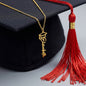 Graduation Cap Custom Name Necklace