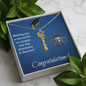 Graduation Cap Custom Name Necklace