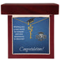 Graduation Cap Custom Name Necklace