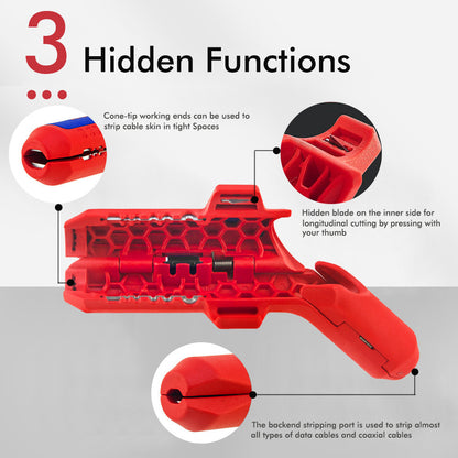 Multifunctional Wire Stripper Wire And Cable Stripping And Peeling Tool